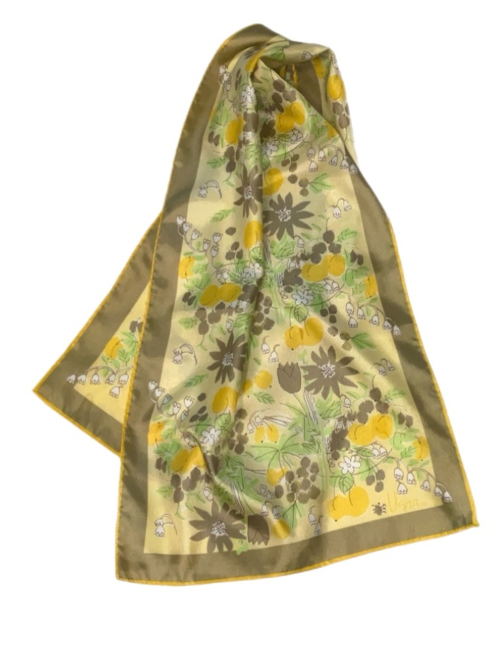 Vera Scarf - Oblong Yellow and Green